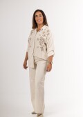 Camisa de jean suavizada bordada con aplique Made un Turquía TALLE L