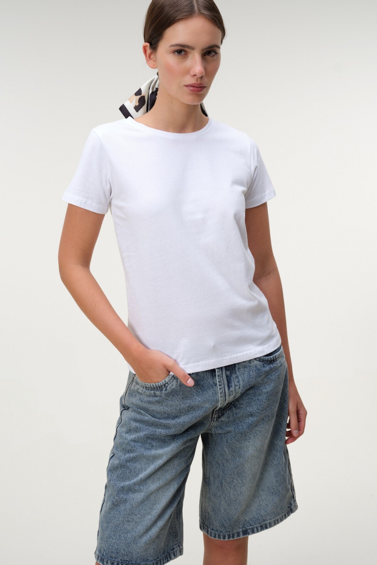 Remera Básica Algodón Blanco
