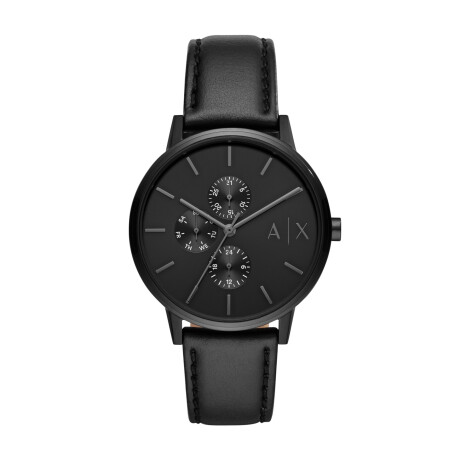 Reloj Armani Exchange Fashion Cuero Negro 0
