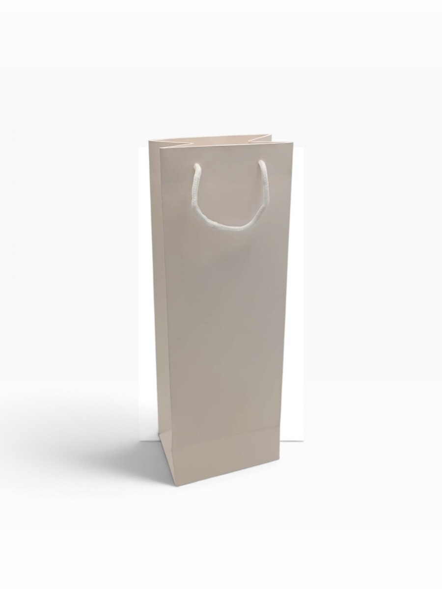 Bolsa de Papel Para Botella Lisas - Blanco 