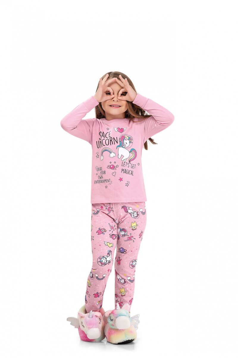 Remera estampada ROSA CLARO