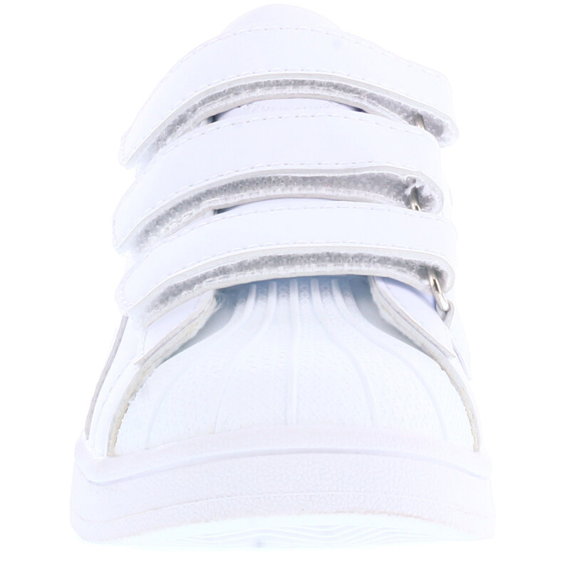 Championes Infantiles Push DANISH con velcros Blanco - Rosado