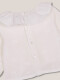 Blusa De Dobby Con Pliegue Central Blanco Roto