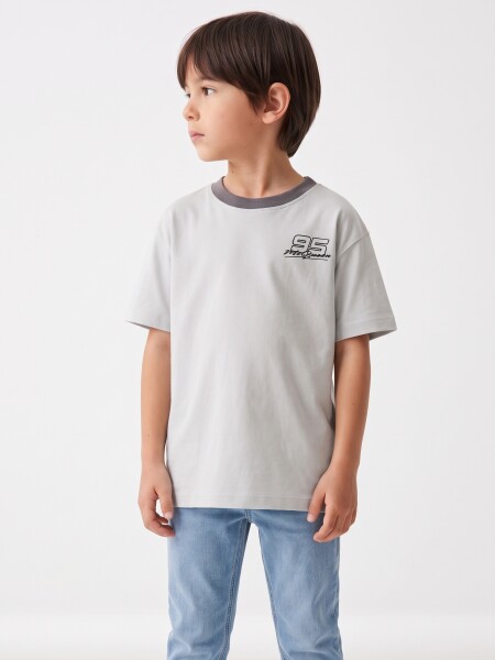 REMERA CARS GRIS CLARO