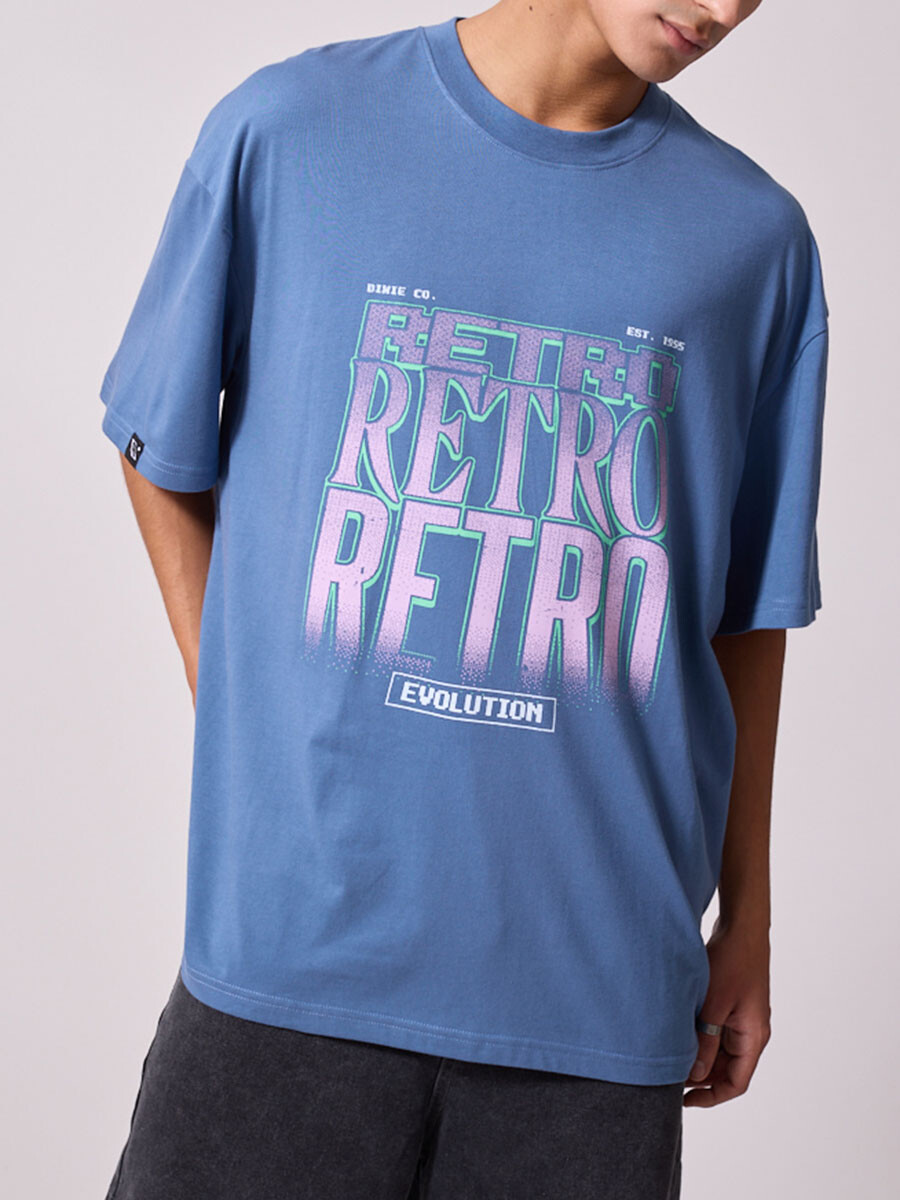 T-SHIRT MOYA DIXIE - Azul Piedra 