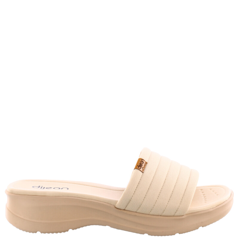 Sandalia de Mujer DIJEAN DIANA capitoneada Beige Arena