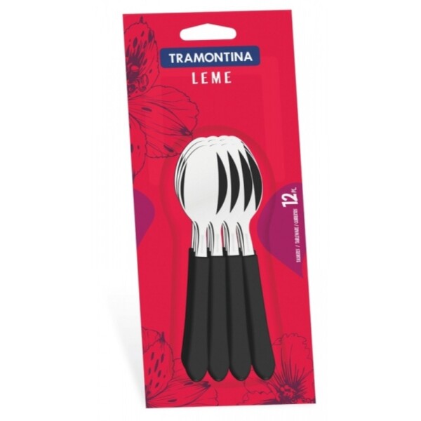 Cucharas de té Leme negras x12 | Tramontina 23187/900 Cucharas de té Leme negras x12 | Tramontina 23187/900
