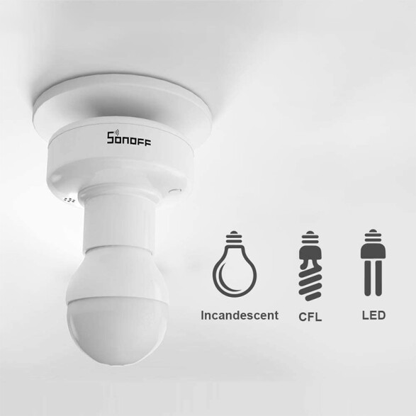 Portalámpara inteligente E27 WIFI/RF-Alexa SONOFF SO0315