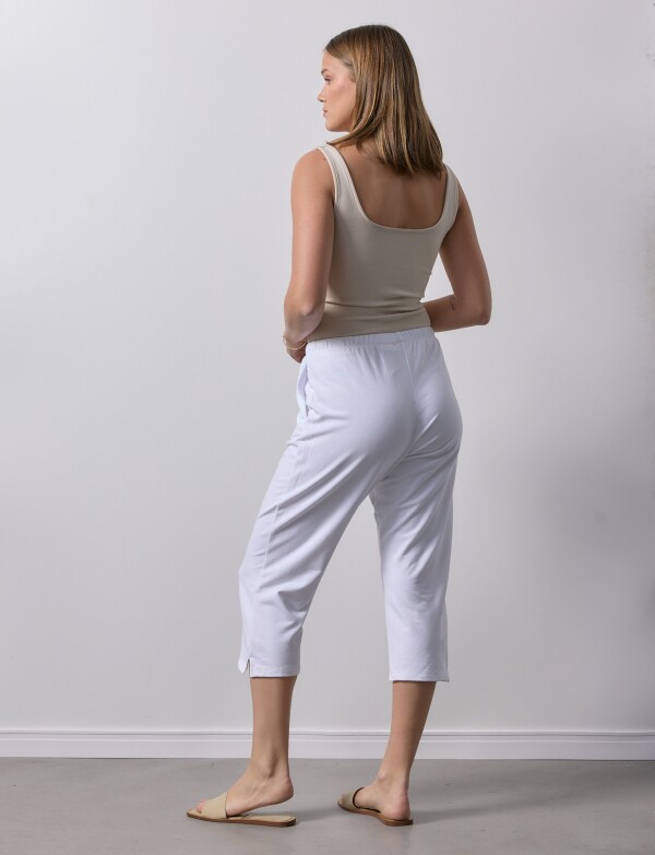Capri Yoga Algodon BLANCO