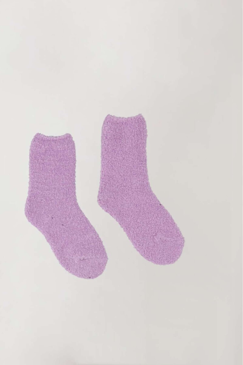 Media de chenille lisa kids - Lila 