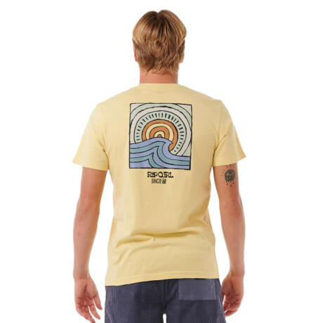 Remera Rip Curl Hazey Tee Amarillo