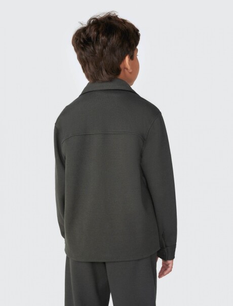CAMISA INFANTIL MANGA LARGA GRIS