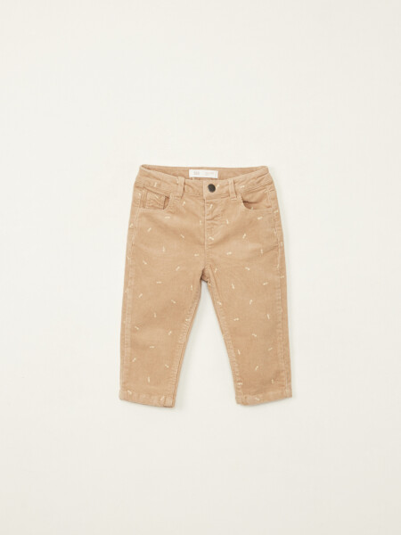 Pantalón pana skninny Beige