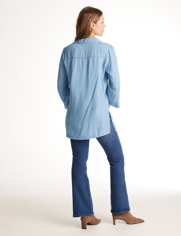 Blusa Lyocell JEAN CLARO