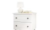 Mesa de luz Americana Plus - 2 Cajones Blanco
