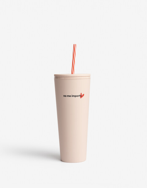 Artículos cocina Vasos Vaso Plástico Largo - Rosa Polvo