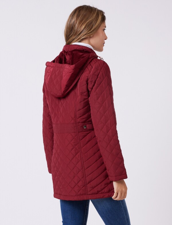 Campera Capitoneada Larga ROJO