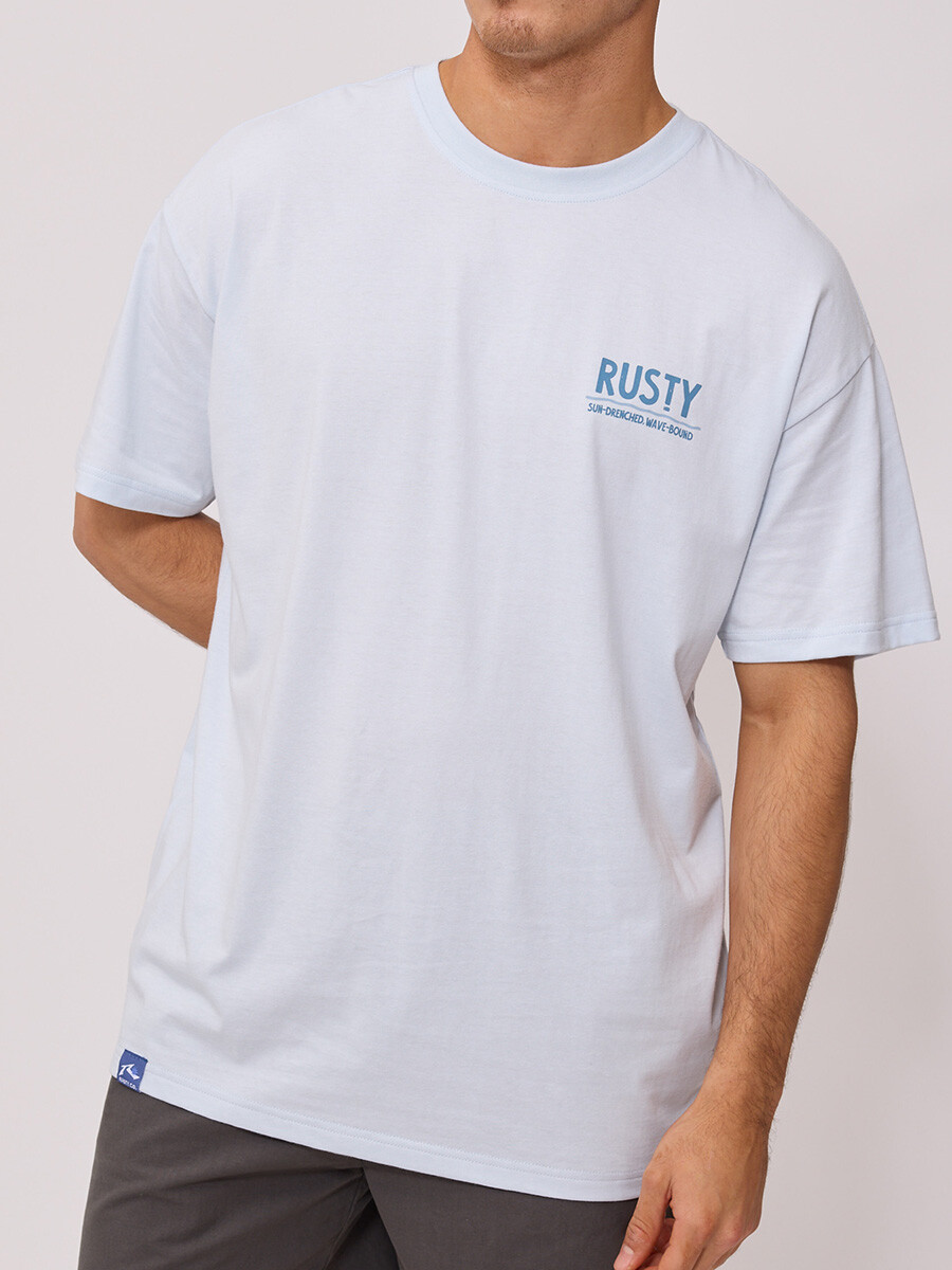T-SHIRT RAEL RUSTY - Celeste 