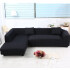 Cubre Sofa Elastico Elastizado Funda 4 Cuerpo Plaza Variante Color Negro