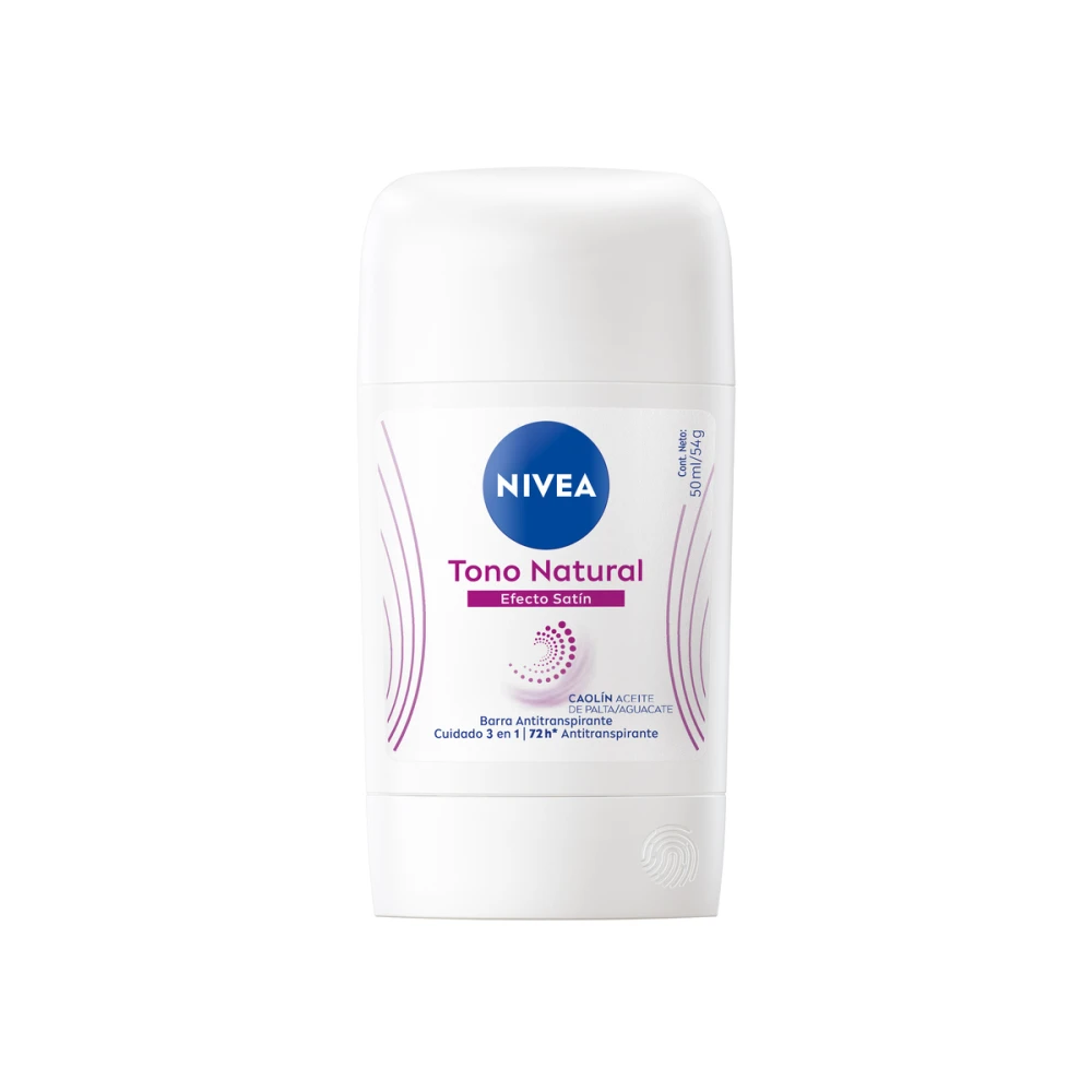 NIVEA DEO BARRA TONO NAT EFEC SATIN 50ML
