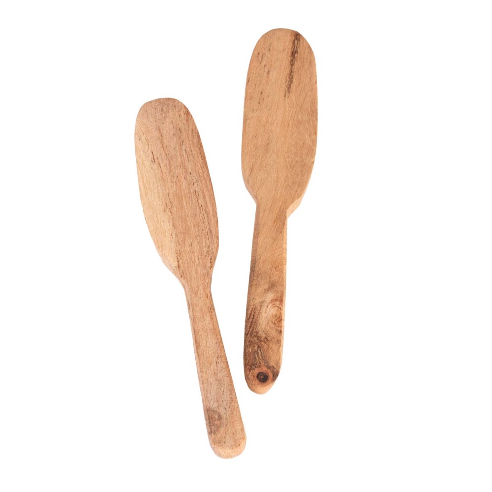 SET 2 CUCHILLOS ACACIA MADERA-ACACIA NATURAL-BEIGE 8615