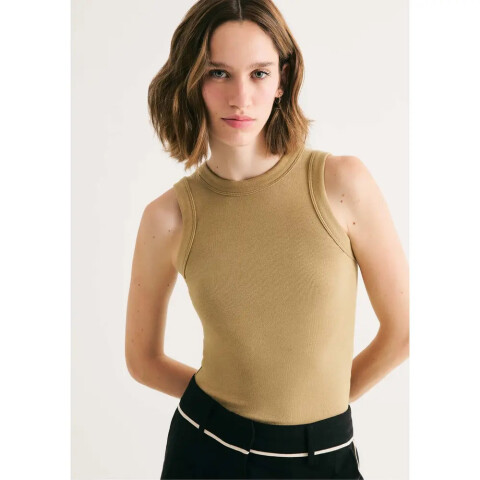 BLUSA SM FEM MARROM MEDIO