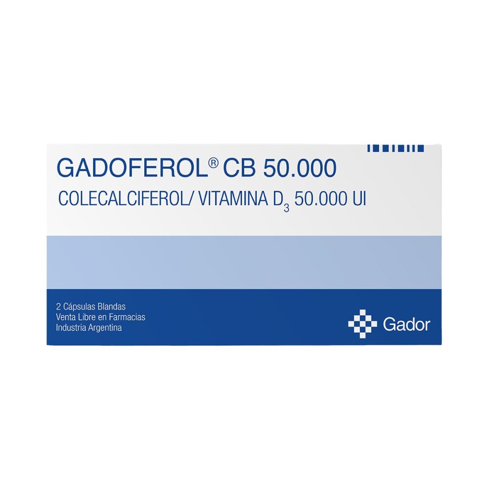 GADOFEROL CB D3 50.000UI CJ X 2 CAPS.BL. única