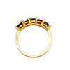 Anillo Vera-Oro 18k-Piedra Zafiro y Zirconia-AN9504 conpiedra