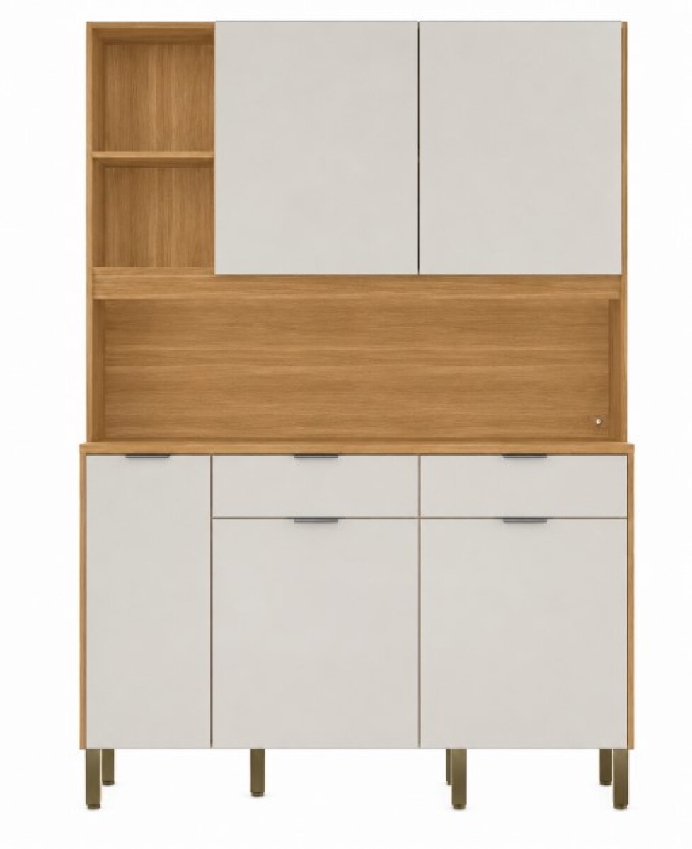 Mueble Cocina Flora 144cm Modular Organizador Cocina Freijó 