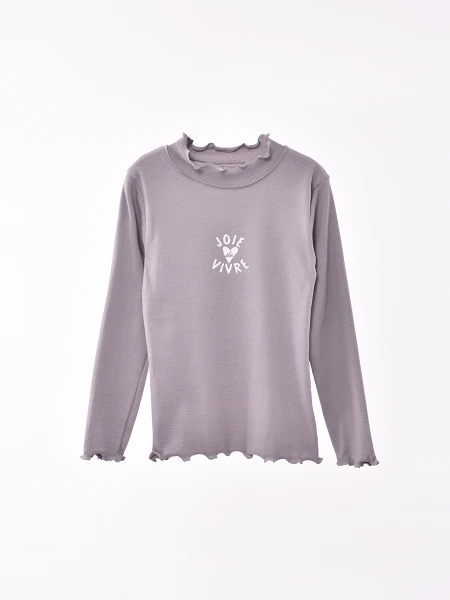 POLERA GIRL'S TEAM II GRIS