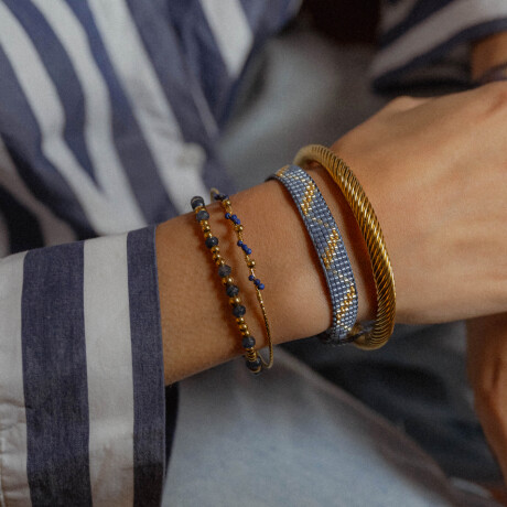 Pulsera LUCIA tejida - azul Pulsera LUCIA tejida - azul