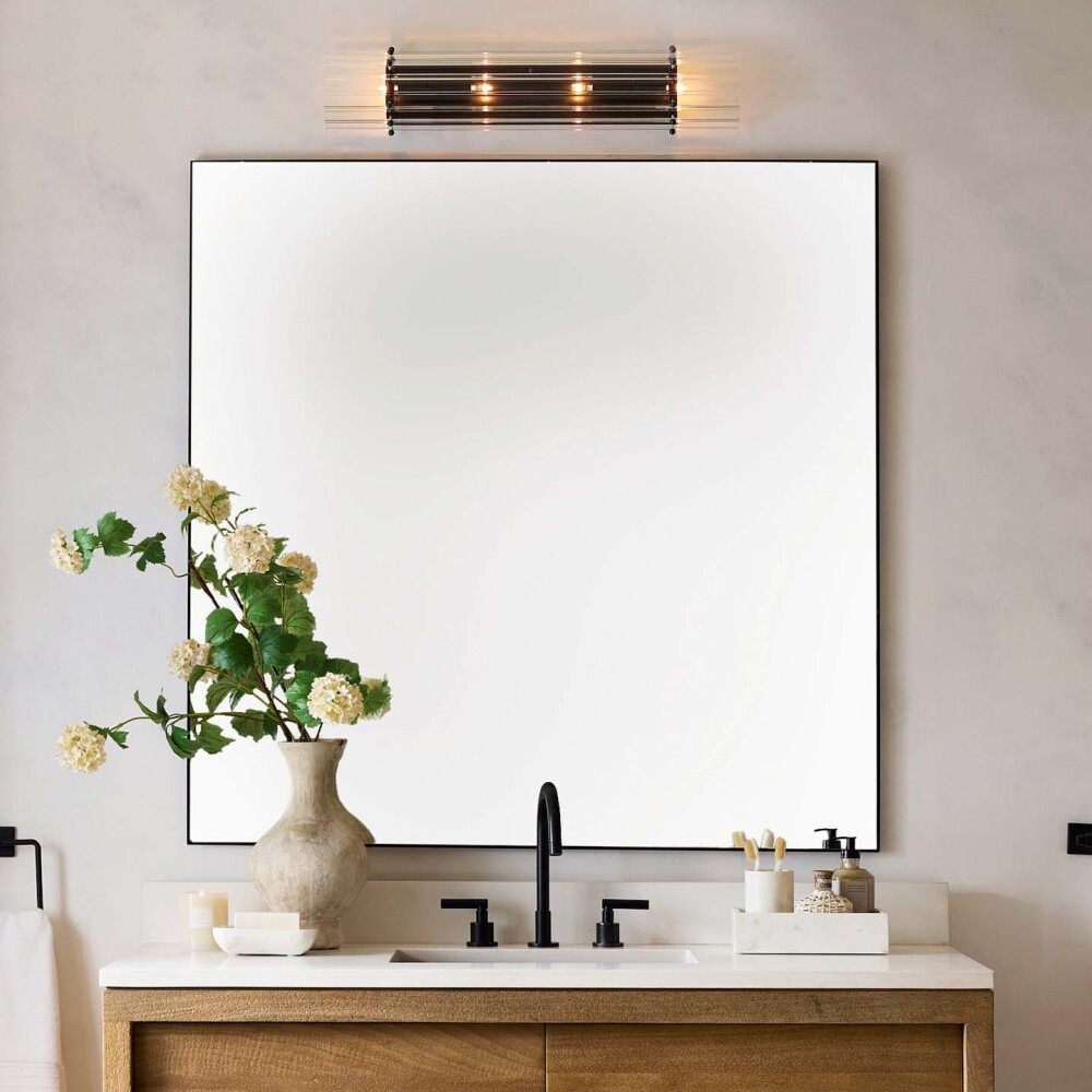 ESPEJO RECTANGULAR ALUMINIO NEGRO SFA-10