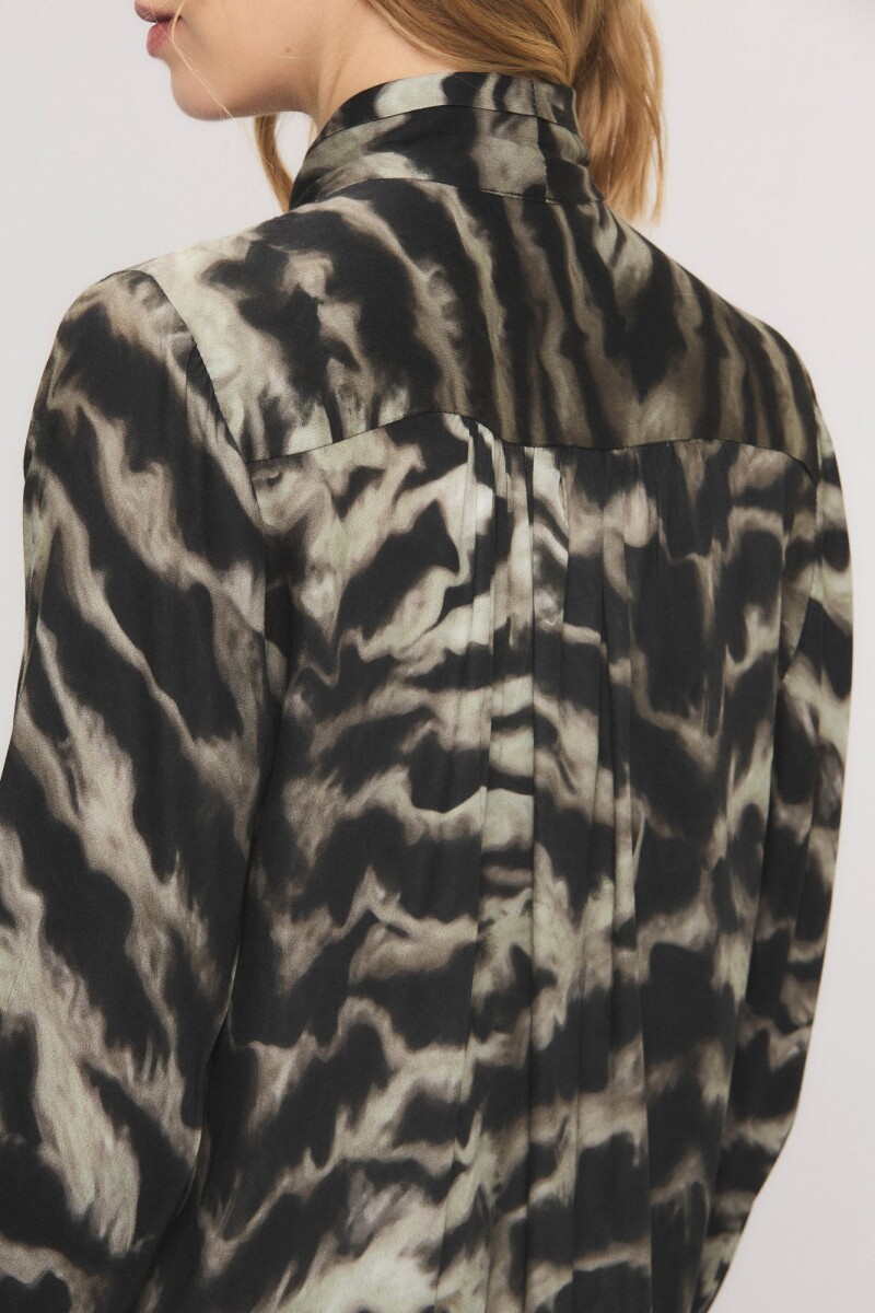 CAMISA SMOKE ZEBRA Negro