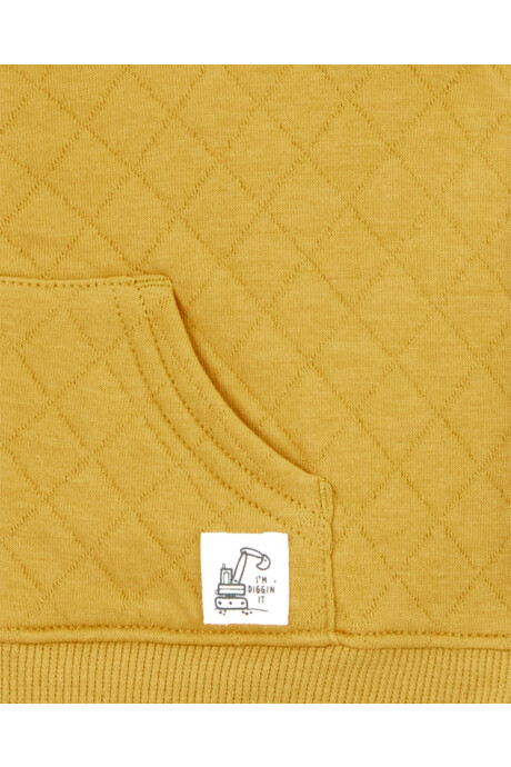 Set tres piezas de algodón, chaleco capitoneado, pantalón y body, diseño constructor Set tres piezas de algodón, chaleco capitoneado, pantalón y body, diseño constructor