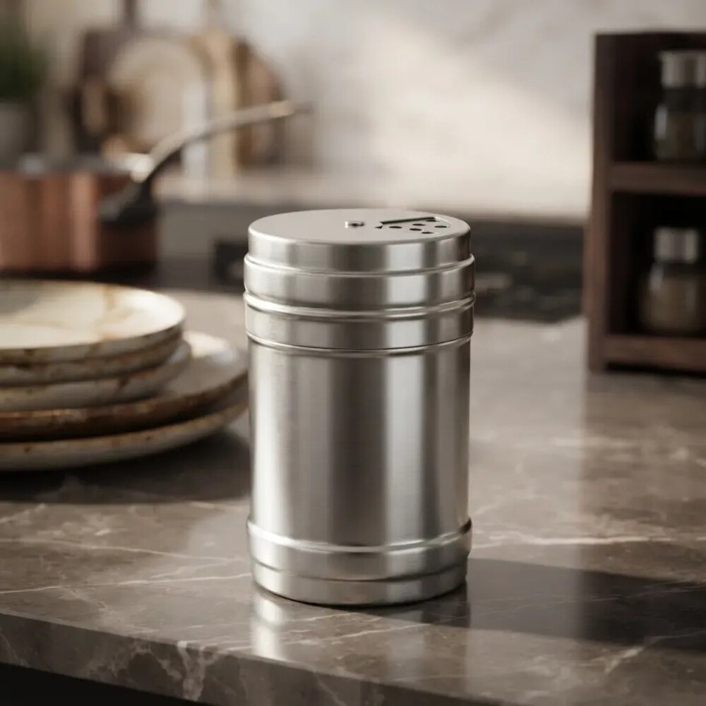 Condimentero acero inox 10.6x5.5 cm 90 gr Condimentero acero inox 10.6x5.5 cm 90 gr