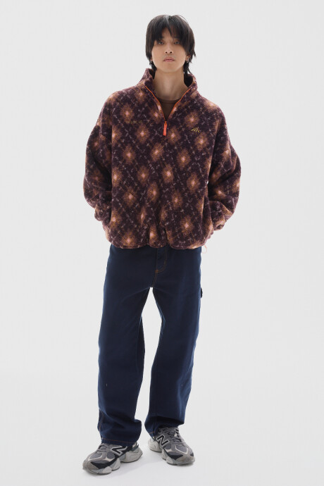 Buzo Boy Print Bordeaux