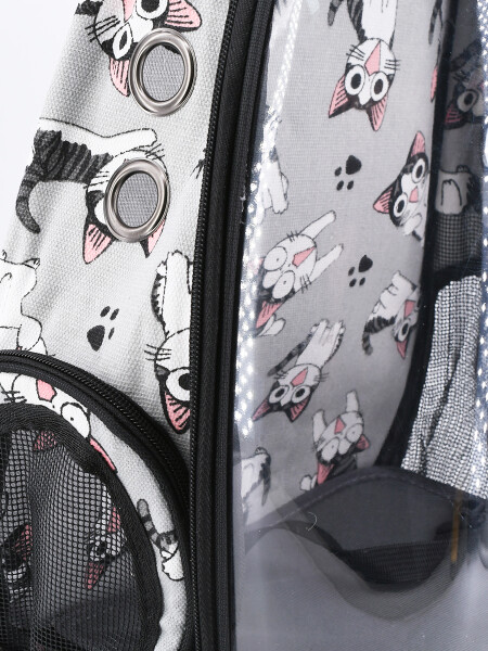MOCHILA TRANSPORTIN GRIS (V)