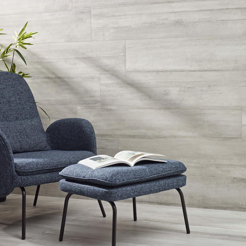 PORCELANATO PARA INTERIOR O EXTERIOR MATRICE WHITE RECTIFICADO "A" 23x120 CM Porcelanato Para Interior O Exterior Matrice White Rectificado "a" 23x120 Cm