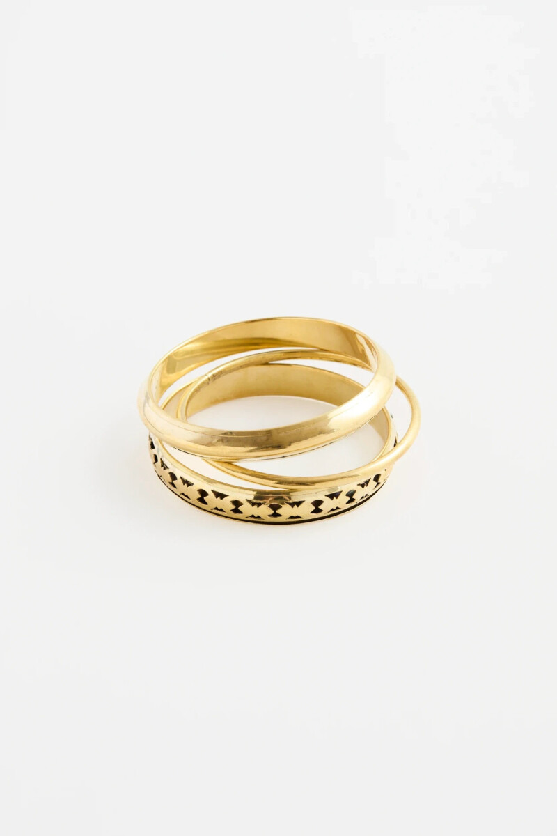 Pulsera Set Udhi Metal Dorado