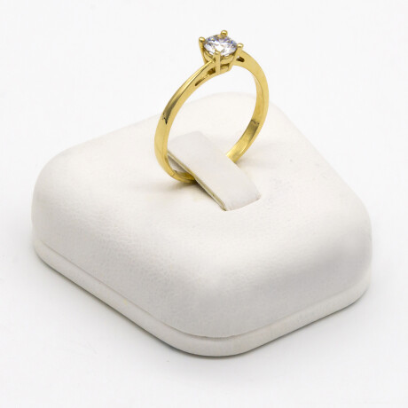 Anillo de oro 9 ktes con circonia, Cintillo. Anillo de oro 9 ktes con circonia, Cintillo.
