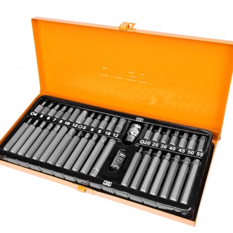 DINGQI JUEGO 40 PIEZAS DE PUNTAS DE DESTORNILLADOR CR-V Dingqi Juego 40 Piezas De Puntas De Destornillador Cr-v