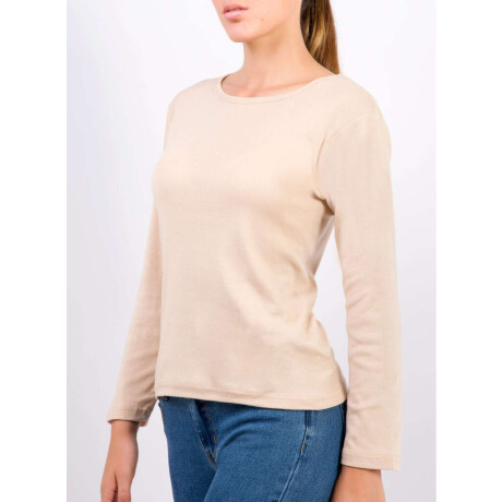 Camiseta manga larga sacks Beige