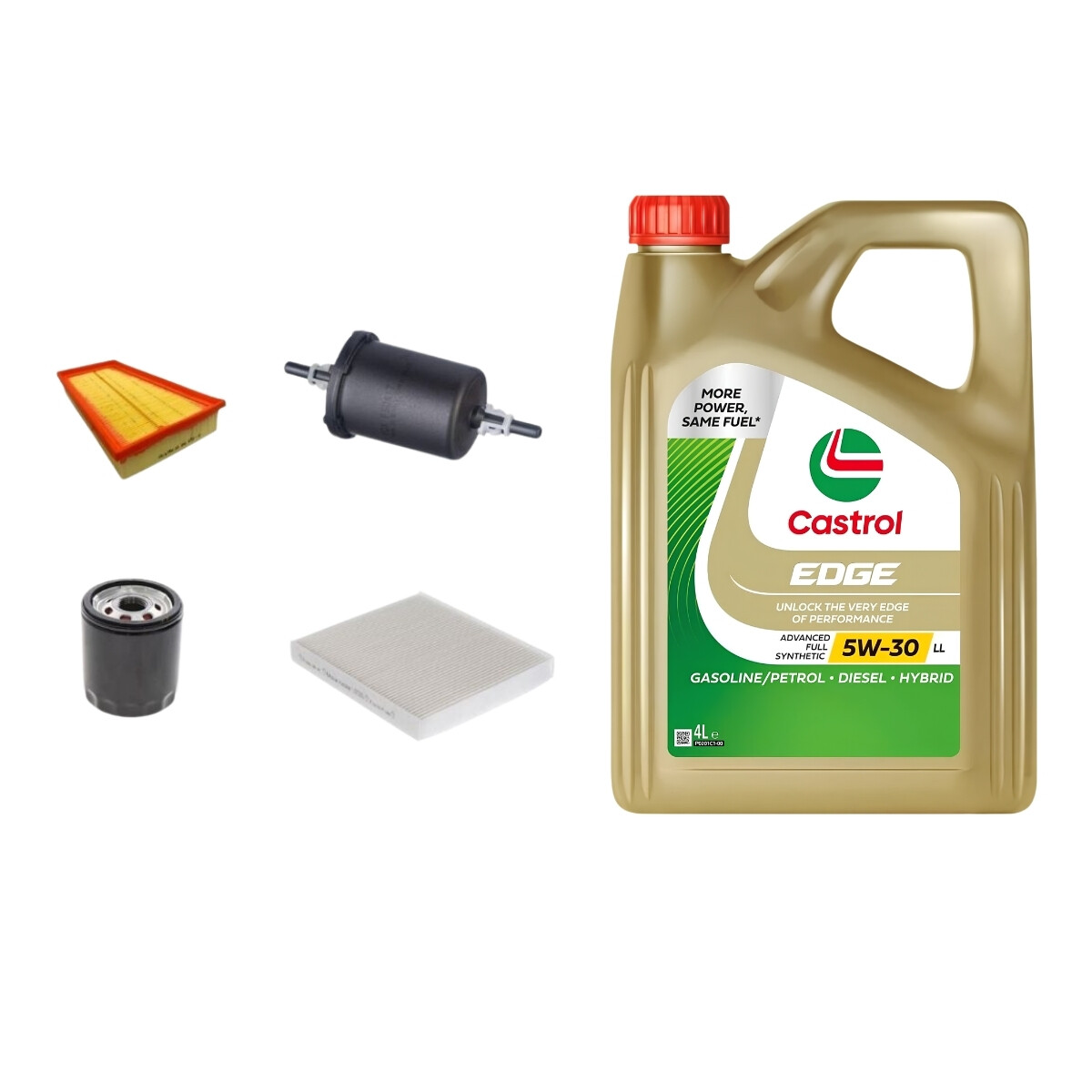 KIT DE FILTROS Y ACEITE 5W30 CASTROL 
