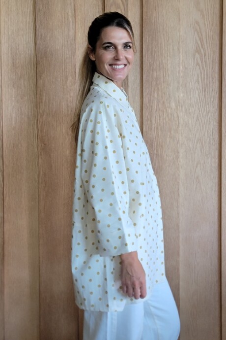 Camisa Tuna Polka Dot Mostaza
