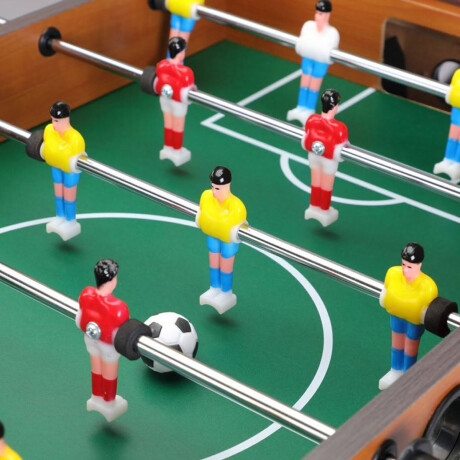 Futbolito Mesa de Pie Mini Metegol Juego de Fútbol en Madera Natural