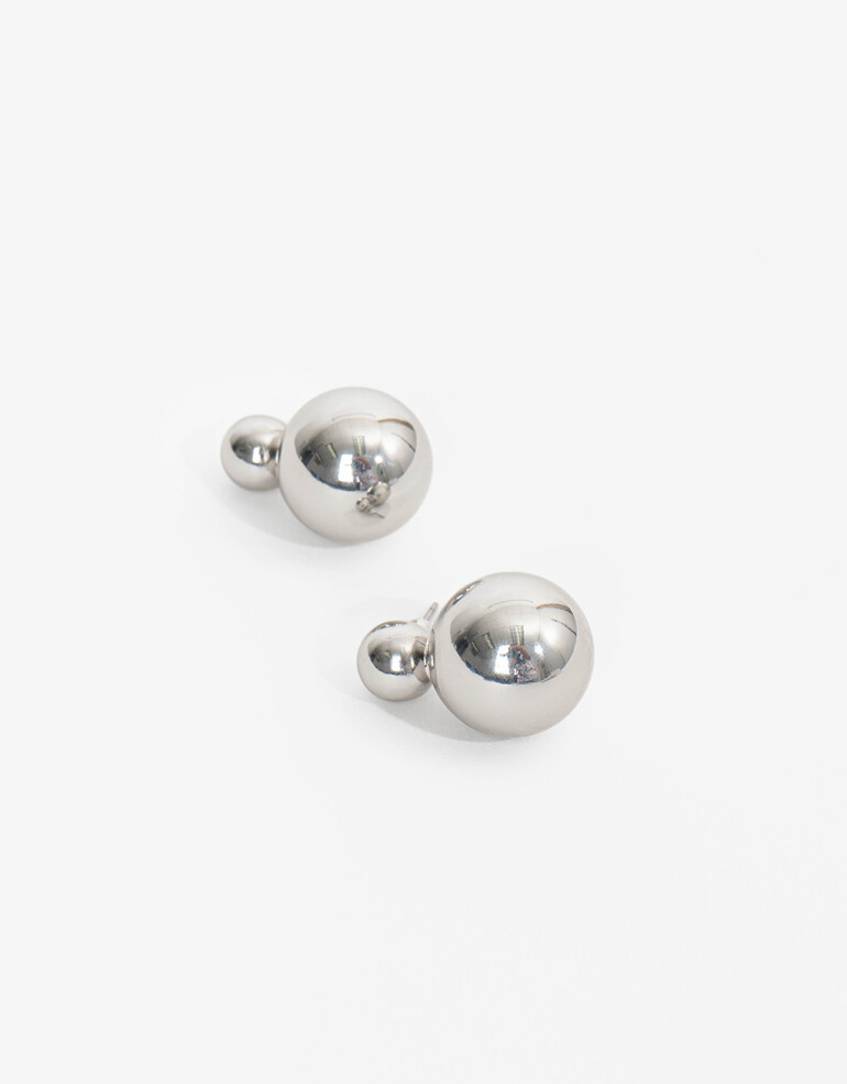 Aros Pasantes Metal Aros Pasantes Meta Bold - Plateado Rodio