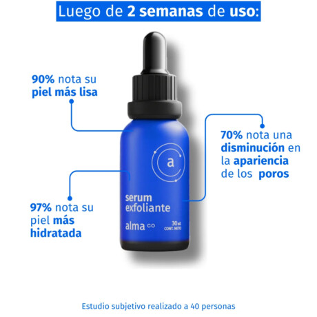 Sérum Facial Alma Exfoliante con Ácido Glicólico, Salicílico y PHA 30ml Sérum Facial Alma Exfoliante con Ácido Glicólico, Salicílico y PHA 30ml