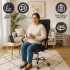 Silla De Escritorio Oficina Sillon Ejecutiva Ergonomica Tapizado Tela Mesh Con Cuero Sintetico Imback Color Negro Silla De Escritorio Oficina Sillon Ejecutiva Ergonomica Tapizado Tela Mesh Con Cuero Sintetico Imback Color Negro