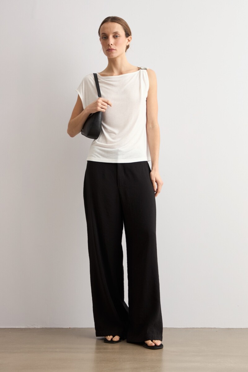 Blusa detalle metálico - crudo 