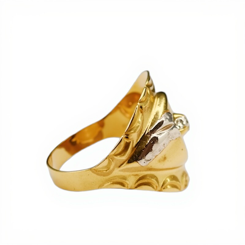 Anillo Labrado-Oro bajo-Sin Piedra-AN8191 sinpiedra